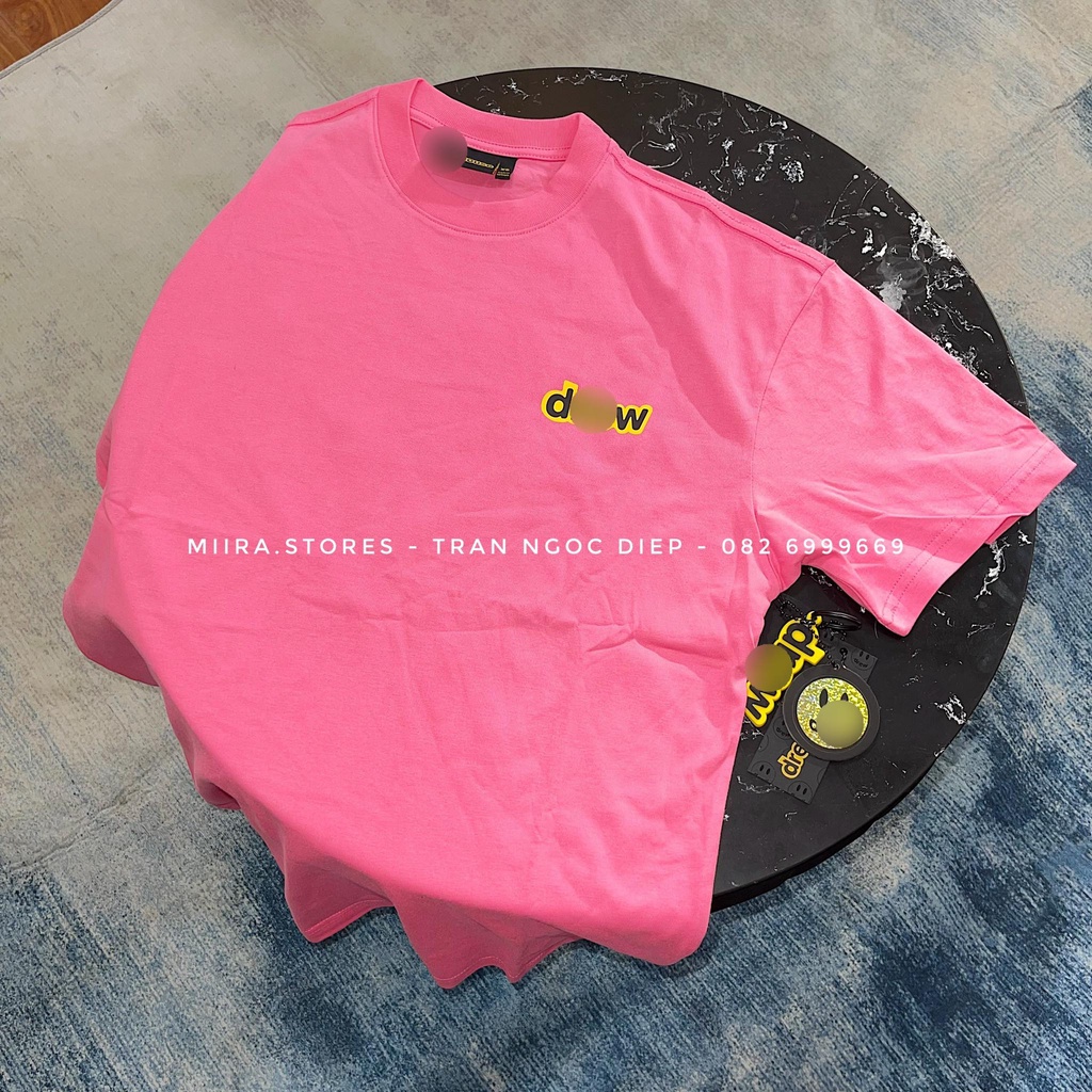DOODLE JOY SS TEE - Áo thun tee trước ngực in chữ D - sau lưng in hình bóng mây