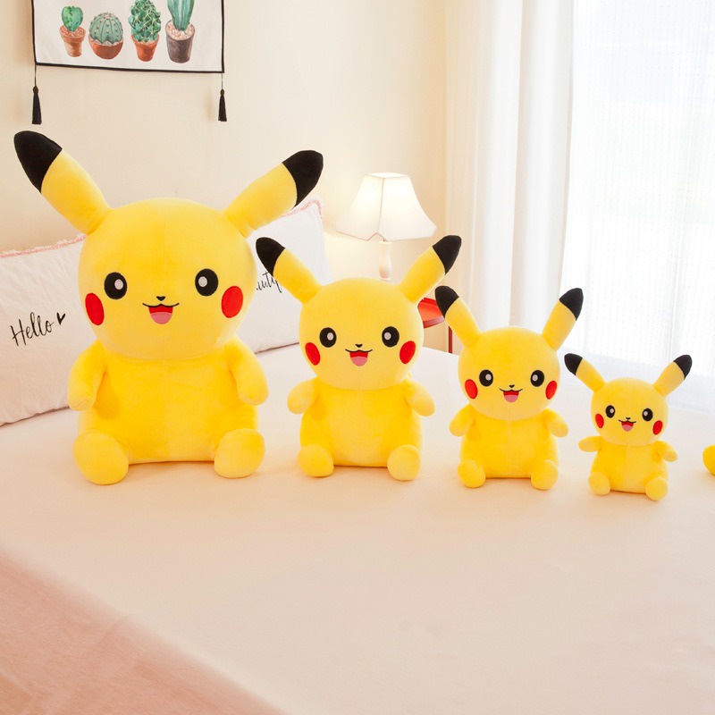 Pikachu Nhồi Bông 20 / 35 / 40cm Hoạt Hình Cỡ Lớn Đáng Yêu