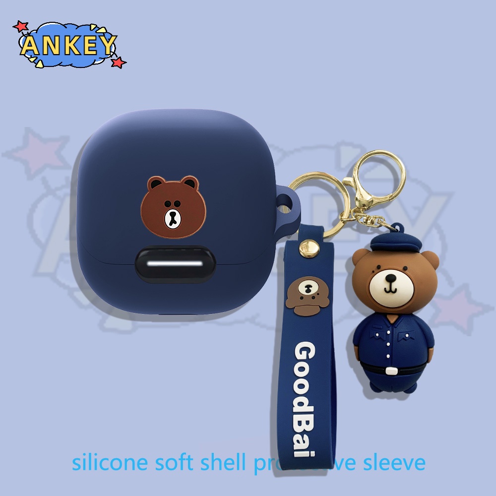 Case For Anker SoundCore Liberty 4 NC VR P10 / Air 2 Pro Earphone Silicone Cover Cute Bear Earbuds Soft Protective Headphone Headset Skin