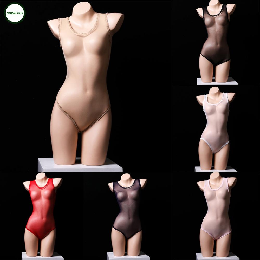 New Coming~Womens Bodysuit Nylon See Through Sheer Nightwear Slight Strech Solid Color#Home Essentialses