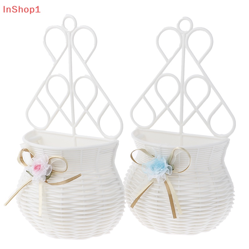 Giỏ Hoa Treo Tường Bằng Mây Nhân Tạo Dùng Để Trang Trí Vườn diy