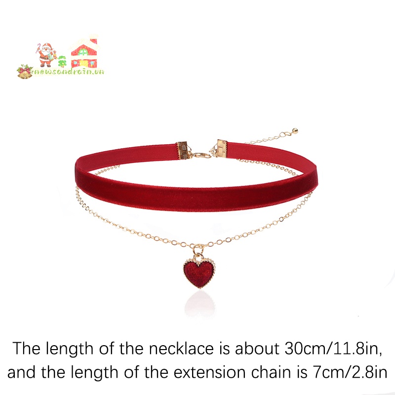 Mới Vòng Cổ choker Dây Nhung Thắt Nơ Trái Tim Chéo Quyến Rũ Cho Nữ
