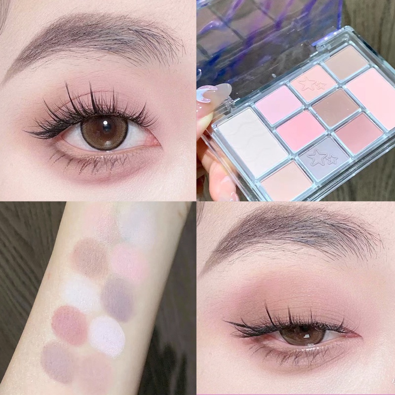 Shedella Bảng Phấn Mắt 10 Màu Gợn Sóng