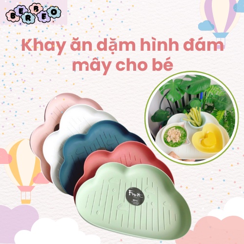 Khay ăn dặm hình đám mây cho bé