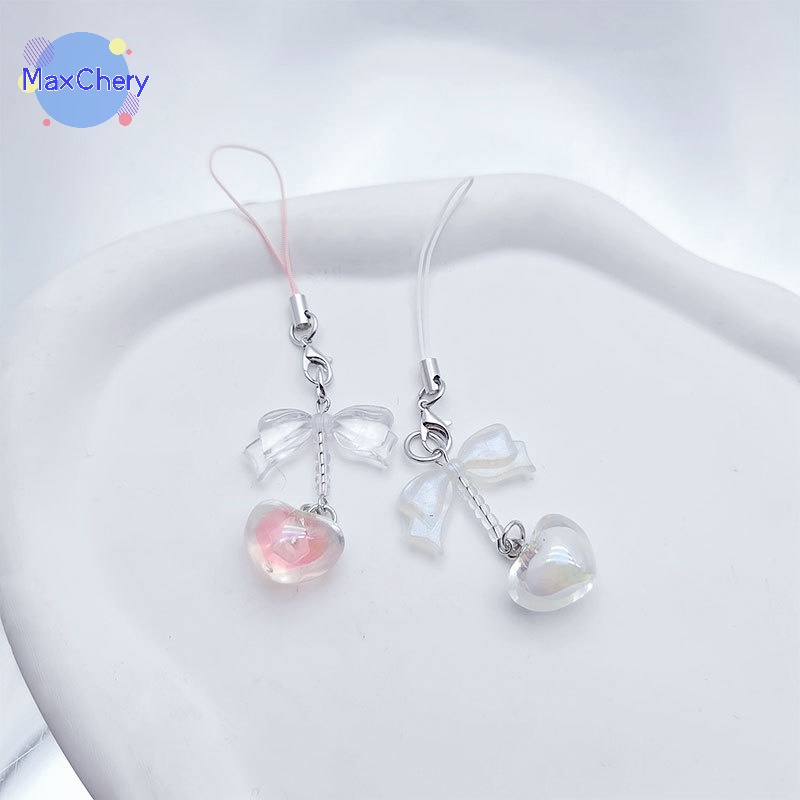 Móc Khóa Điện Thoại Đính Hạt Và Nơ Phong Cách Châu Á Đáng Yêu Cho samsung y2k Mới