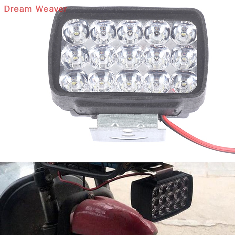 Đèn Pha led 15 Bóng 1000lm Chuyên Dụng Cho Xe Mô Tô atv