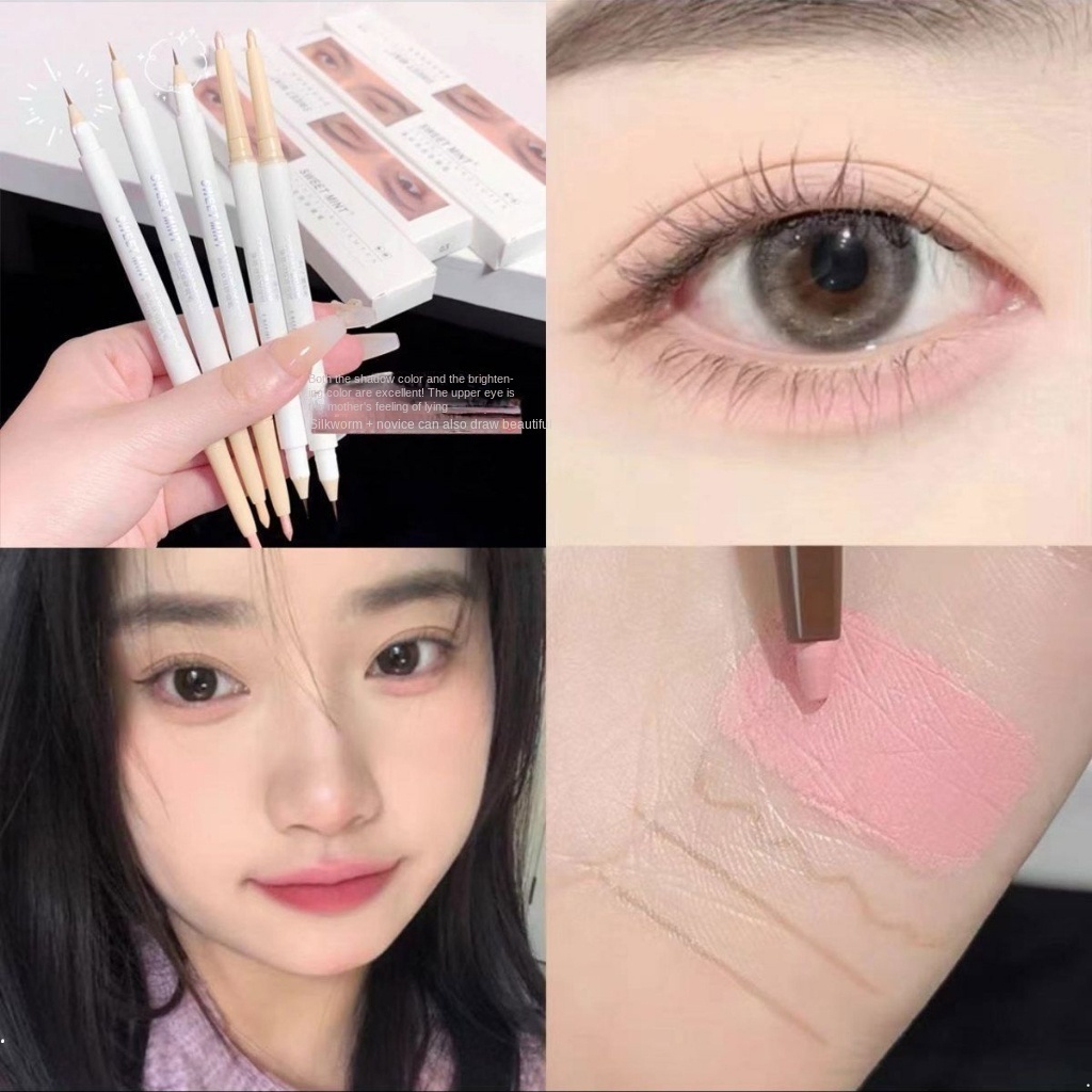 Bút Kẻ Mắt Kiêm Phấn Bắt Sáng Hai Đầu Màu Lì Tự Nhiên Làm Sáng Giá Sinh Viên