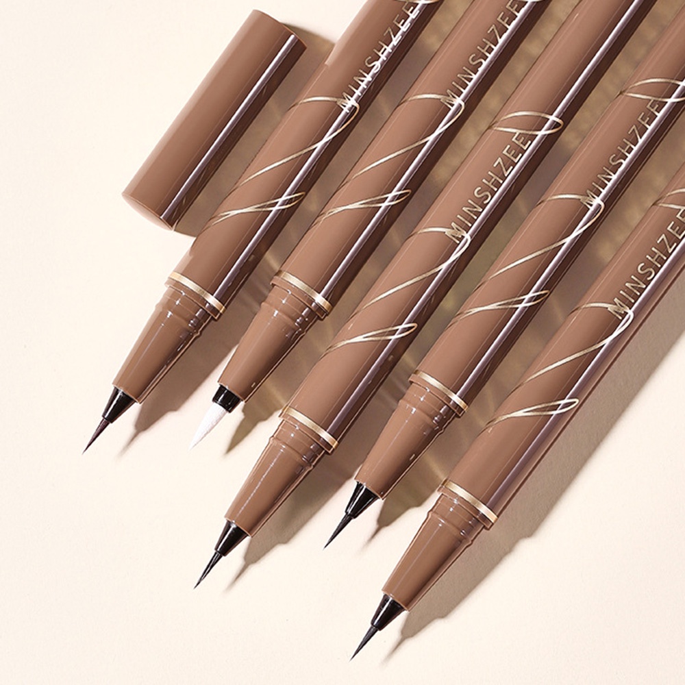 Minshzee Bút Kẻ Mắt Dạng Lỏng Chống Thấm Nước Lâu Trôi Trang Điểm Mượt Mà
