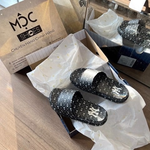 Dép MLB - DIA MONOGRAM - ĐEN - CODE: 3ALPCDM33