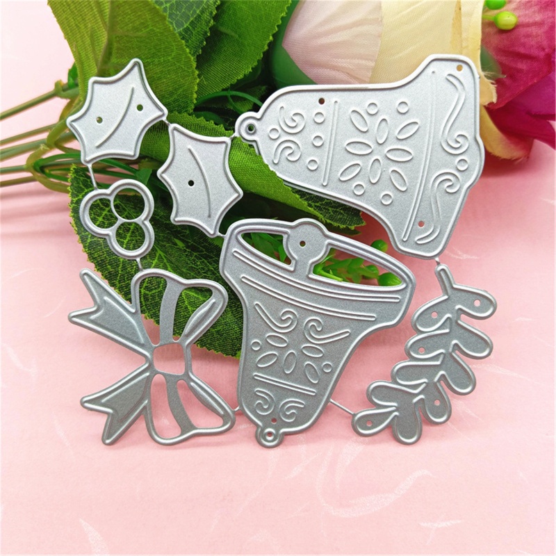 ✿ Khuôn Cắt Giấy Kim Loại Hình Chuông Giáng Sinh