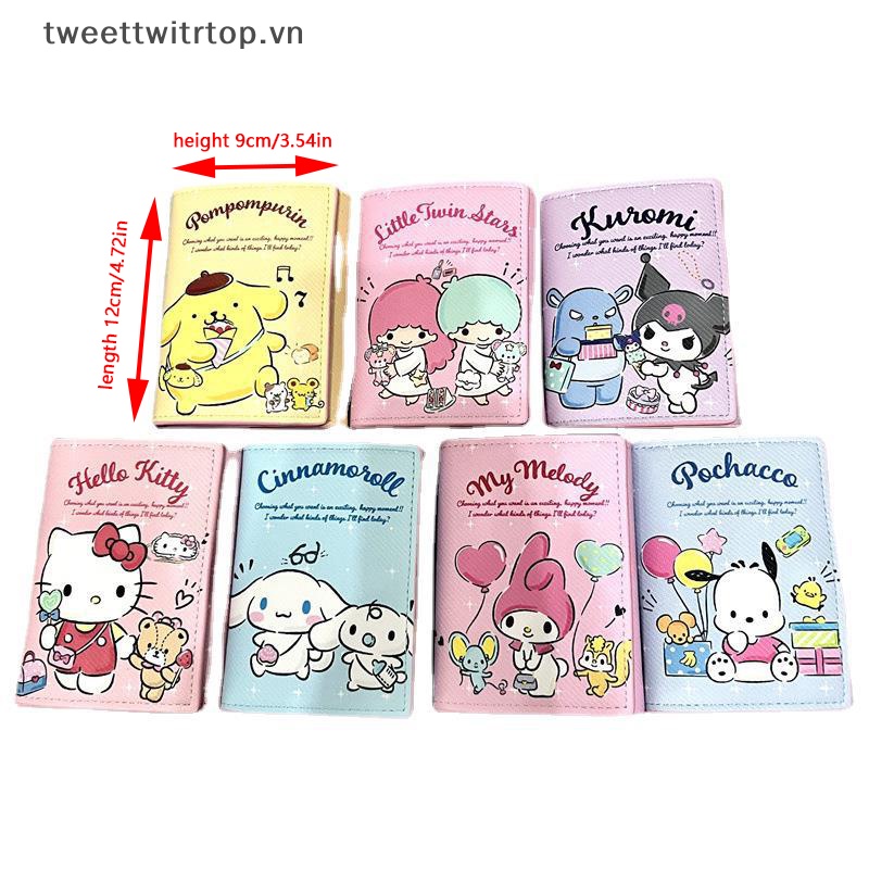 Tri Ví Đựng Tiền Họa Tiết kuromi cinnamon Dễ Thương Cho Nữ