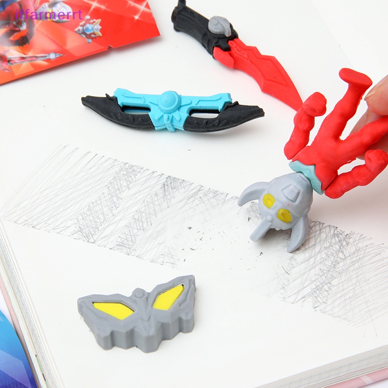 1 Túi Gôm Tẩy Bút Chì 3d Hình ultraman Hoạt Hình diy Có Thể Tháo Rời Cho Trẻ Em vn