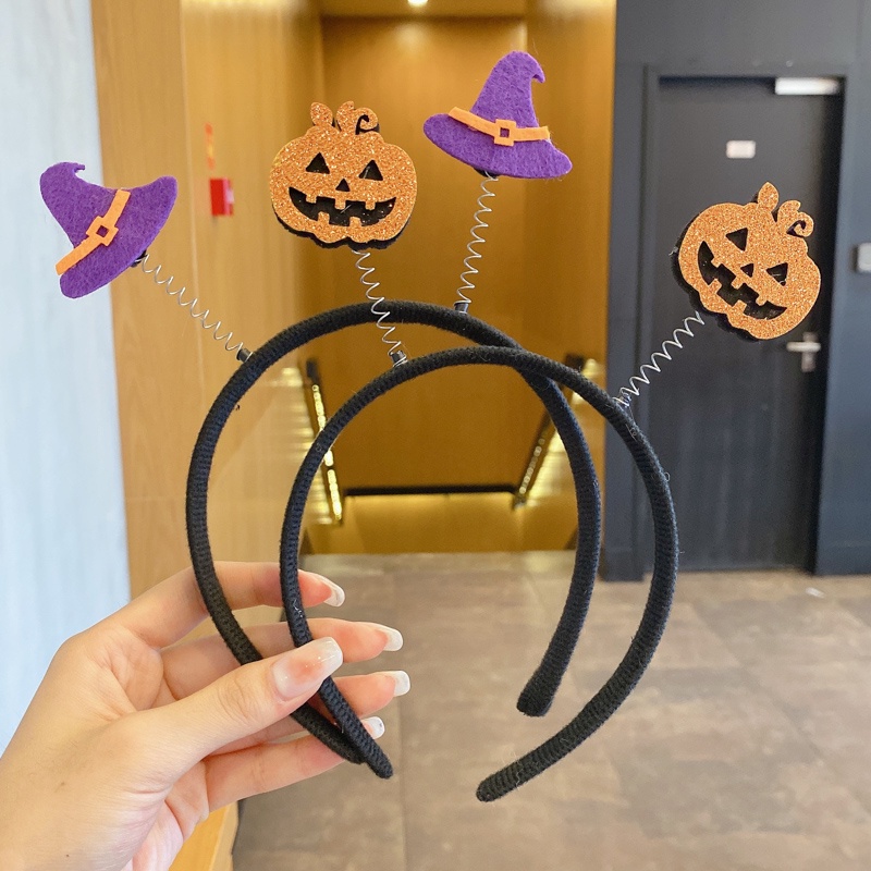 Băng Đô Cài Tóc Màu Đen Phong Cách Hàn Quốc Thời Trang halloween Vui Nhộn