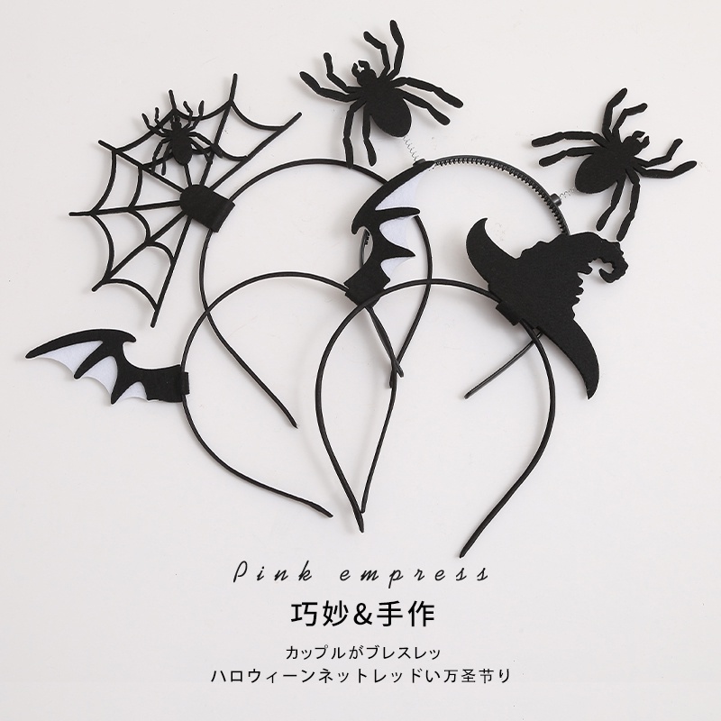 Cài Tóc Hình Sừng Quỷ Đen Vui Nhộn Cho halloween