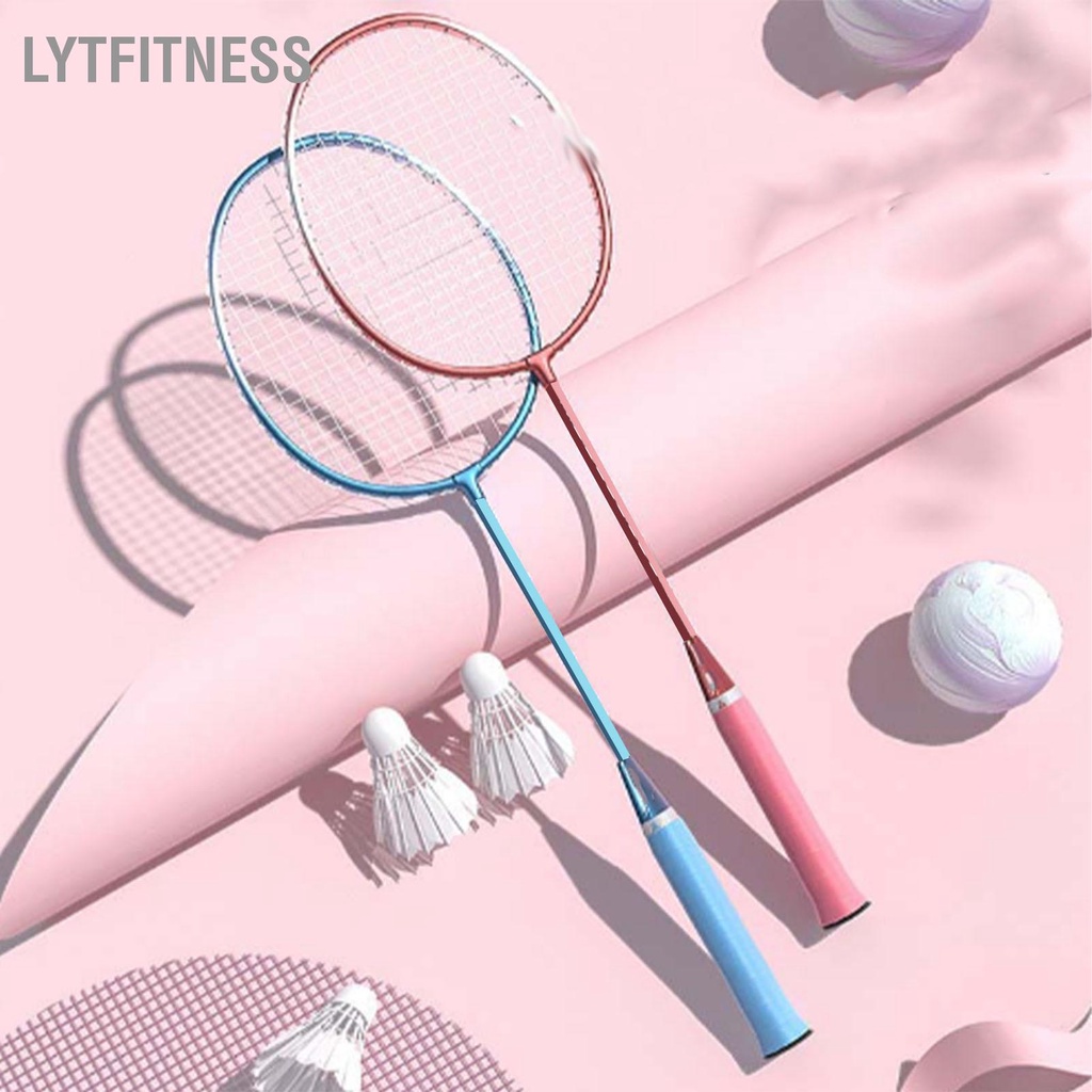 LYTFitness Bộ 2 Vợt Cầu Lông Dành Cho Trò Chơi Sân Sau Ngoài Trời Nhẹ Có Túi Đựng Đá Người Lớn Và Thanh Thiếu Niên