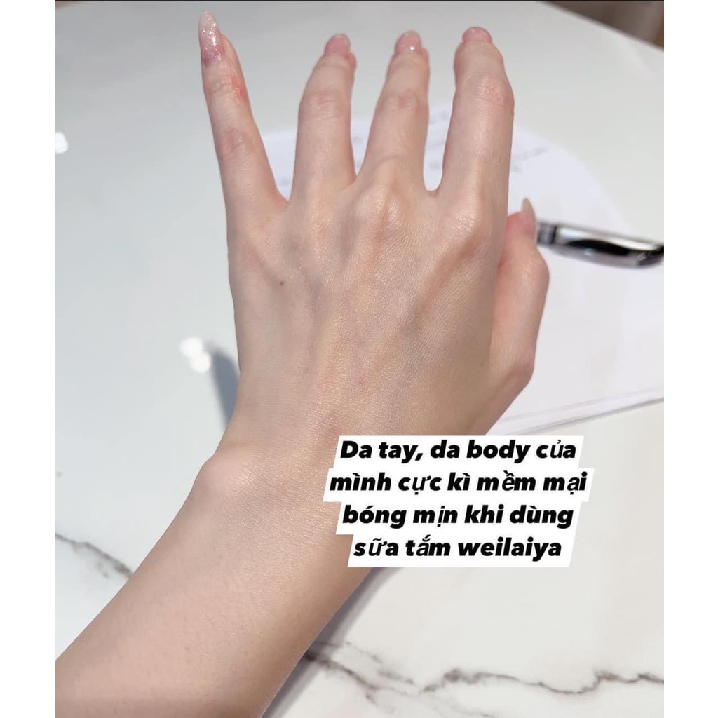 Sữa Tắm Trắng Da Hoa Trà Weilaiya Niacinamide Shower Gel