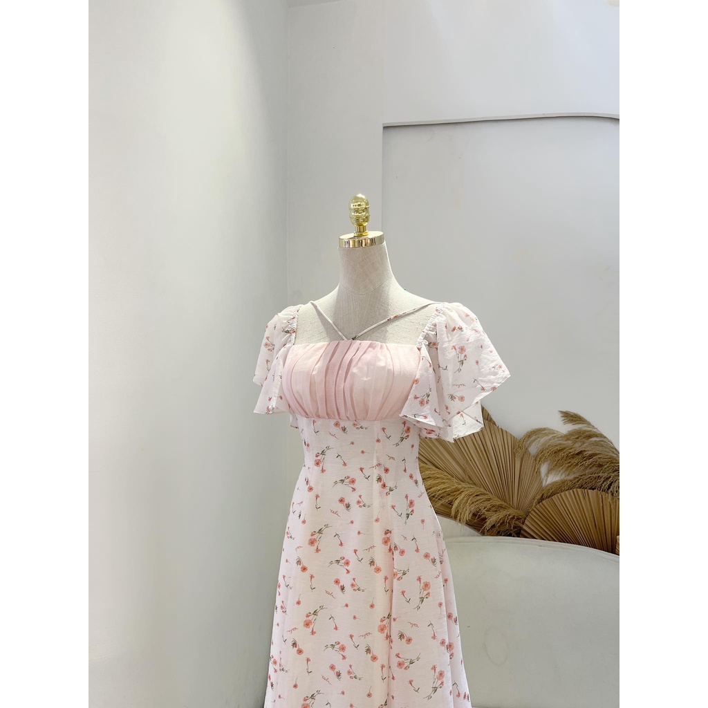 TIELA Đầm váy hoa tay cánh tiên - Leilany Dress