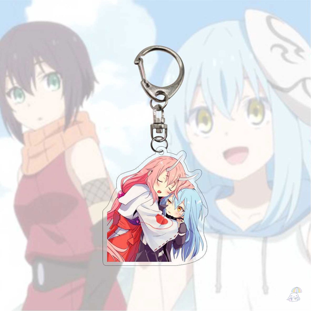 Móc Khóa Hình Nhân Vật Hoạt Hình Rimuru Tempest Màu Sắc Tươi Sáng Thân Thiện Với Môi Tr Anime Rimuru Tempest Keychain