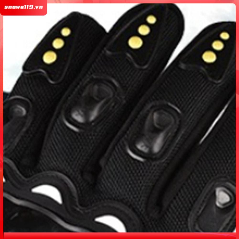 AutoERA Găng Tay Xe Máy Thoáng Khí Chống Trượt Full Ngón Màn Hình Cảm Ứng Để Cưỡi Ngoài Trời Màu Đen