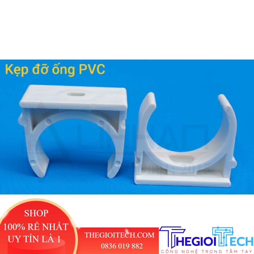 Kẹp đỡ ống PVC Lihhan,combo 1 gói 100 cái - Kẹp đỡ ống phi 32