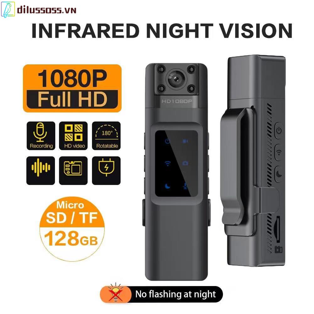 Máy Ghi Hình Kỹ Thuật Số dilussoss.vn 1080p hd mini wifi Góc Rộng 130 Độ