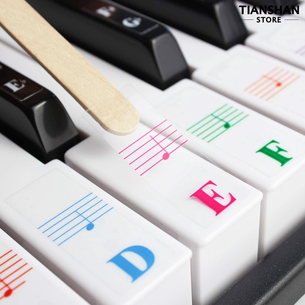 Tianshan Miếng Dán Trang Trí Bàn Phím Đàn piano 49 / 61 / 88 Phím Nhiề