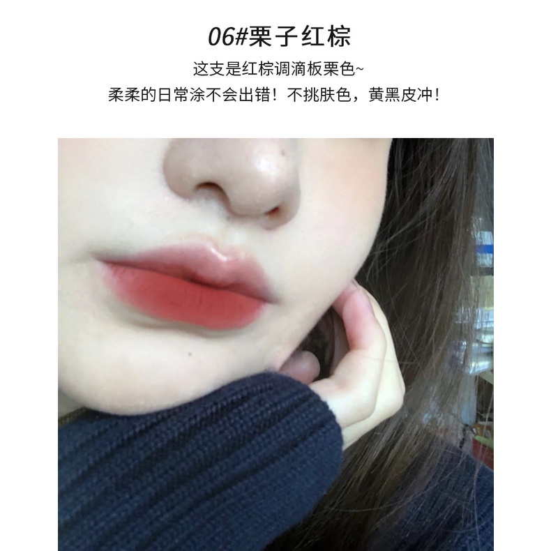 Son Môi Velvet Thiết Kế Hình Con Gấu Đáng Yêu, Dễ Thương, Màu Sắc Dễ Dùng, Lên Màu Chuẩn