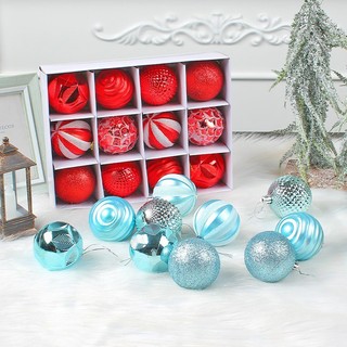 Set quả châu 6cm e21 treo trang trí cây thông nhiều màu trang trí noel