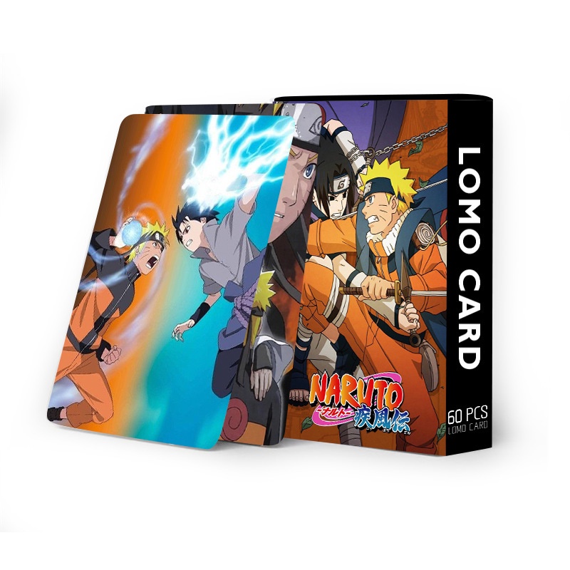 NARUTO Lomo Card Hokage Uzumaki Naruto Uchiha Sasuke Photocard 60pcs/box