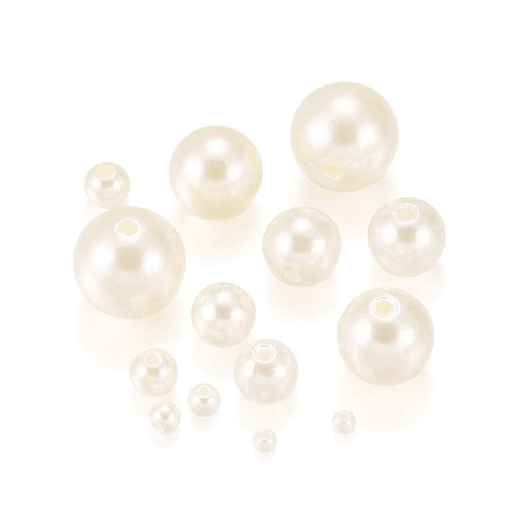 Bộ 10-400 Hạt Ngọc Trai Nhân Tạo 3-20mm Để Trang Trí