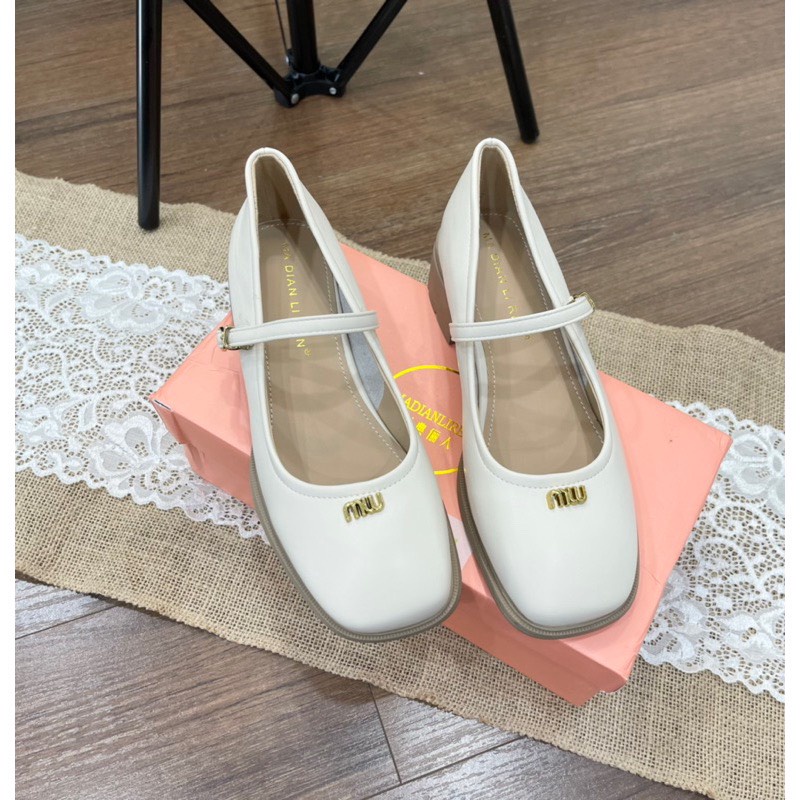 Giày cao gót dáng búp bê gót cao 3cm hàng QC cao cấp fullbox SD173 ANN_Official