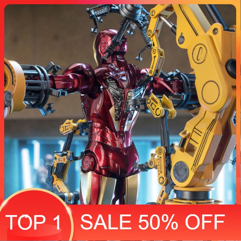MH81 - Mô Hình Iron Man Mark IV + Suit Up Gantry 1/10 Chính Hãng ZDToys - Mô Hình Iron Ma Tỉ Lệ 1:10 SẴN HÀNG