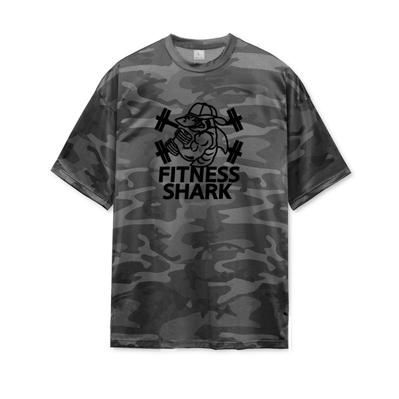 Áo Thun Thể Thao Tay Ngắn Phối Lưới Cỡ Lớn Thời Trang Mới Cho Nam