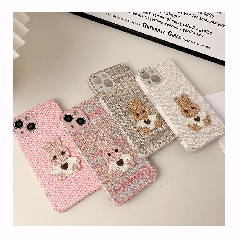 Ốp Điện Thoại Thêu Hình Thỏ Cho iphone 7 7 plus 8 8plus xs xr 11 12 13 14 pro plus promax