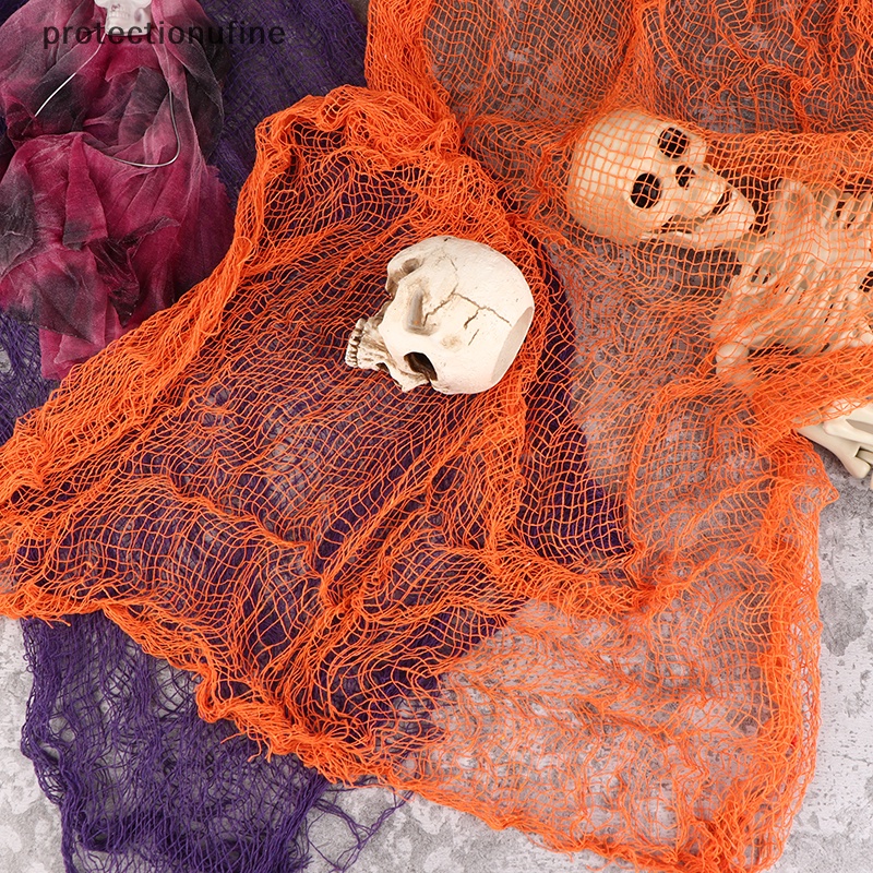 Pr3vn Vải Lưới Gạc Màu Đen Trang Trí halloween Sáng Tạo