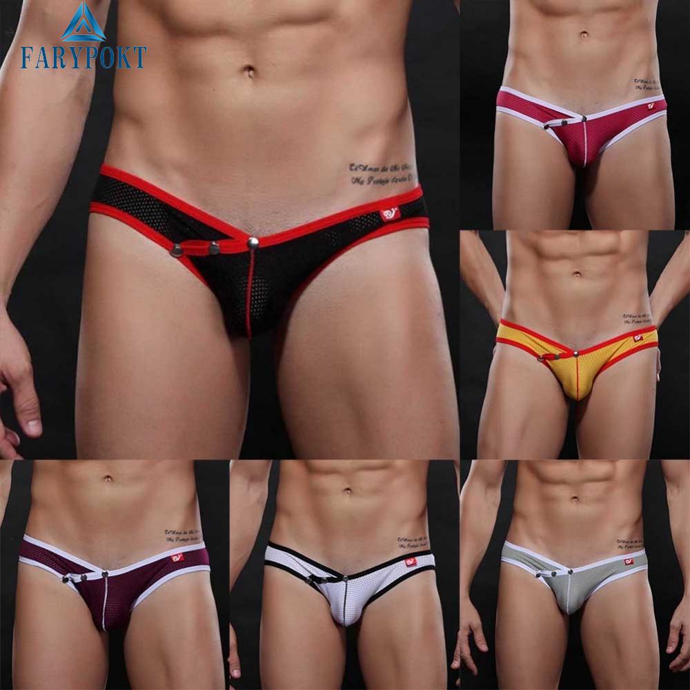 Quần Lót Nam Lưng Thấp Co Giãn Thoáng Khí Màu Sắc