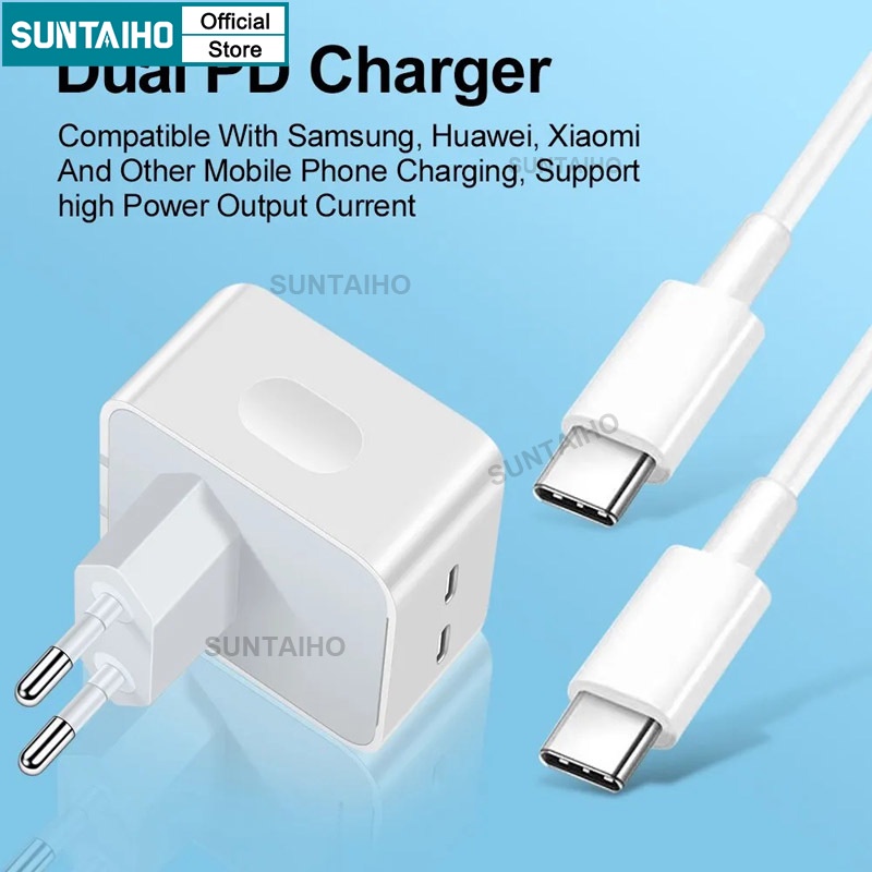 Suntaiho PD 35W Cốc Sạc Nhanh Hai Cổng usb 35w Cho iphone android Điện Thoại