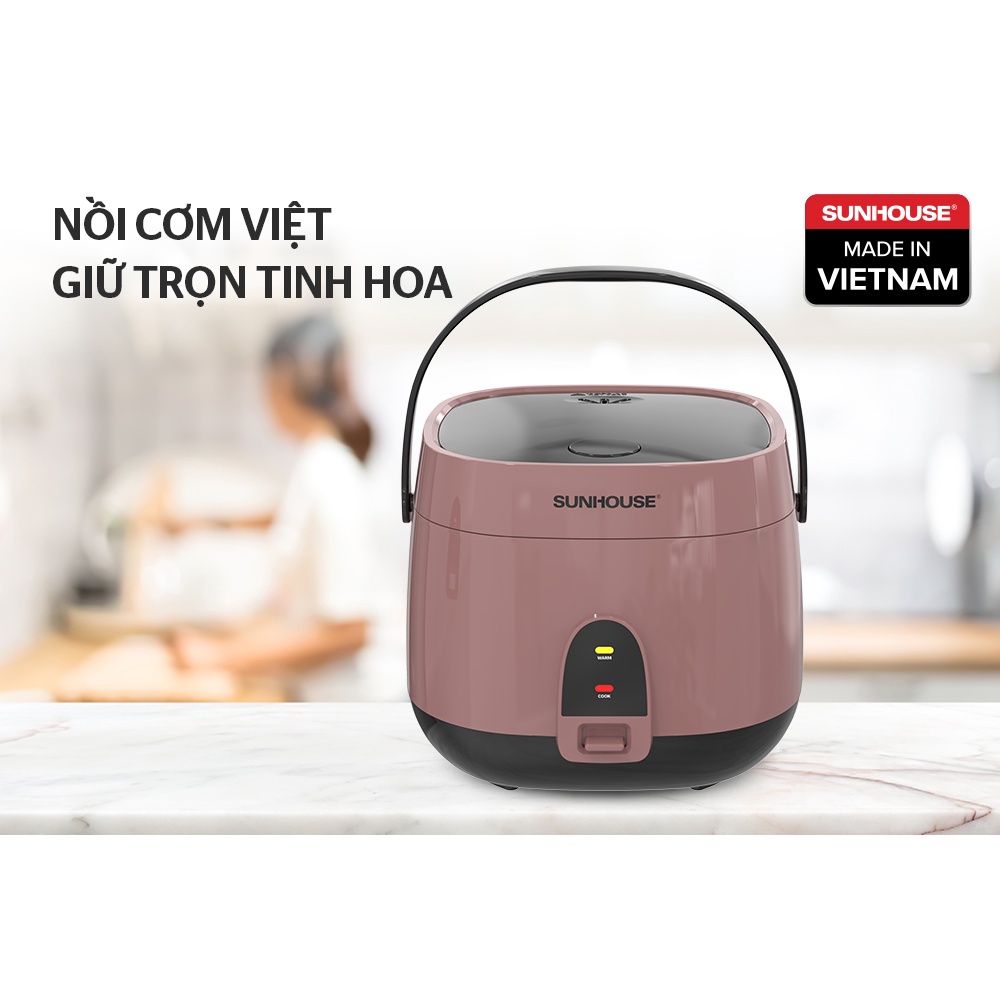 Nồi cơm điện chính hãng cao cấp 1.8 lít Sunhouse SHD8627, lòng niêu nấu cơm ngon, bảo hành 12 tháng