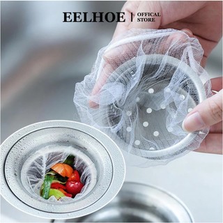 EELHOE 30/100 Chiếc Bồn Rửa Nhà Bếp Túi Màn Hình Rác Cống Ngăn Ngừa Tắc Lưới Lọc Dễ Dàng Vệ Sinh miiki_vn