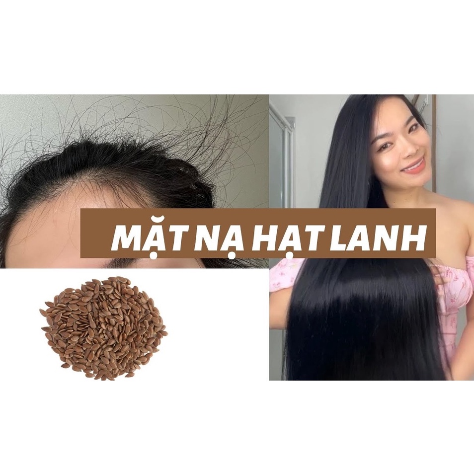 Hạt lanh nâu hữu cơ canada - Rang chín lên ăn hoặc dùng ủ tóc, nấu sữa hạt QUEEN NUTS