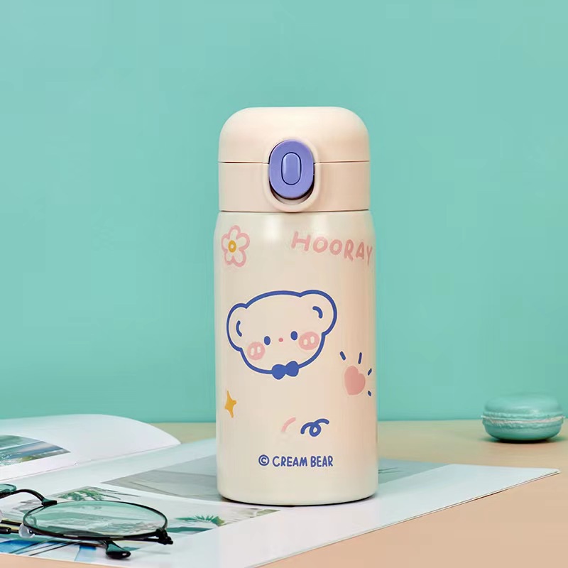 Bình Nước Giữ Nhiệt Họa Tiết Hoạt Hình Dễ Thương