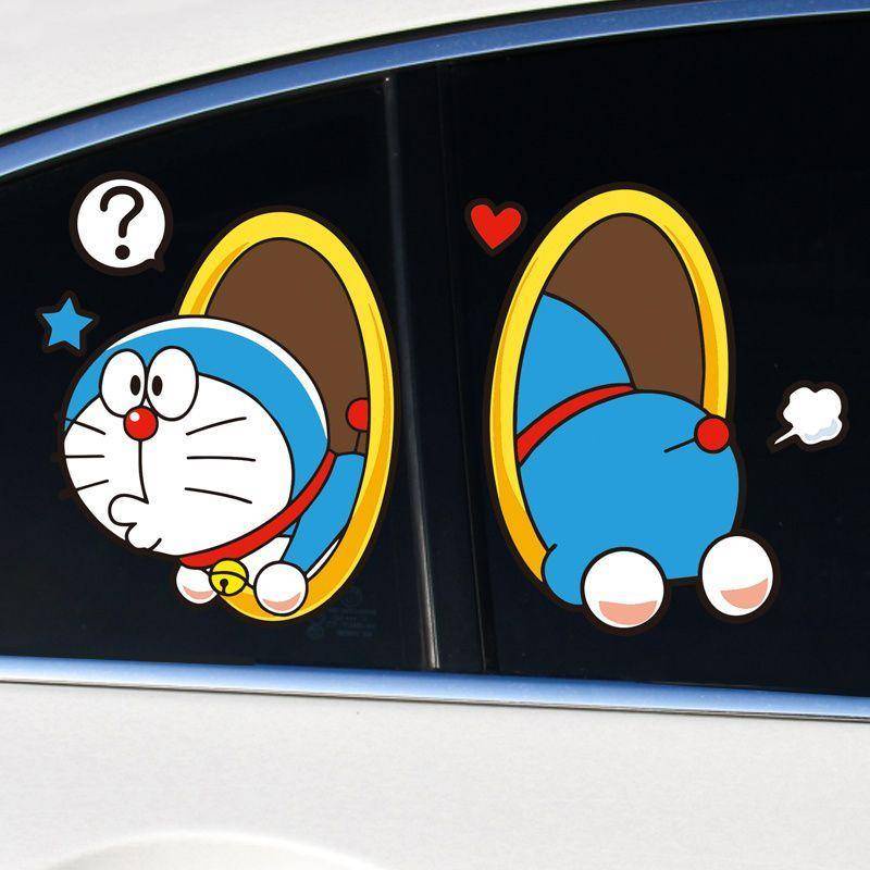 Doraemon sticker Dán Trang Trí Xe Hơi Hình Cây Kem hongguang mimi