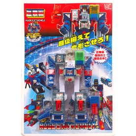 Đồ Chơi Xe Lửa Biến Hình chong xiaoda fearless fire truck scout train soldier 28