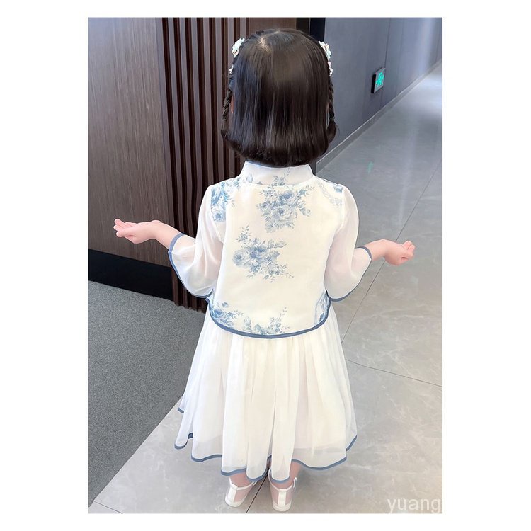 Đầm Hán Phục Phong Cách Trung Hoa Cổ Điển Mẫu Mới 2023 Dành Cho Bé Gái