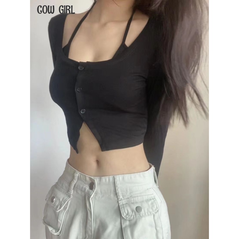 COWGIRL áo phông áo thun nữ croptop baby tee Casual Hàn Phong thời trang Korean WTX23936XL38Z230923