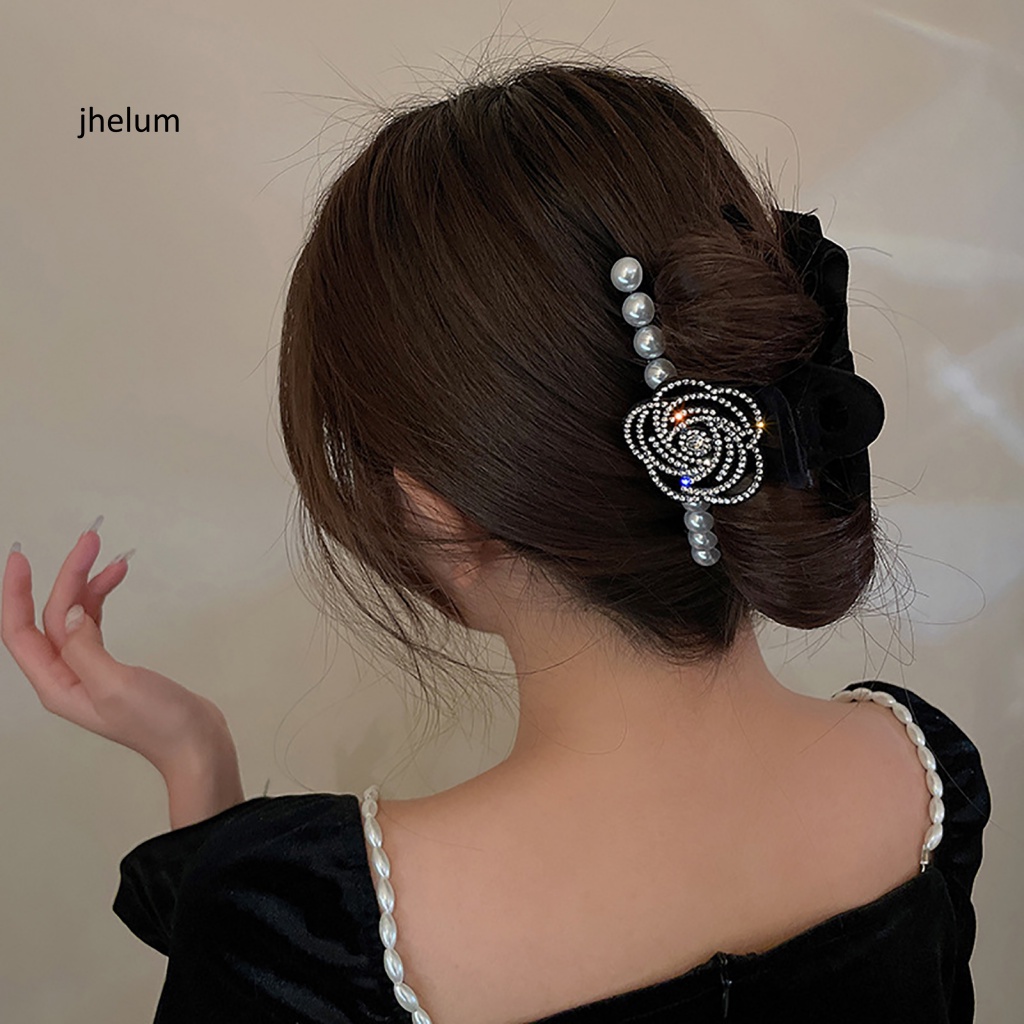 Kẹp Tóc mini Đính Ngọc Trai Giả Chống Trượt Phong Cách vintage