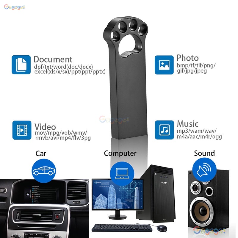 Usb 2.0 Dung Lượng Lớn 128gb 1tb 2tb 8gb 16gb 32gb 64gb 1tb Bằng Kim Loại Chống Nước Chống Rơi