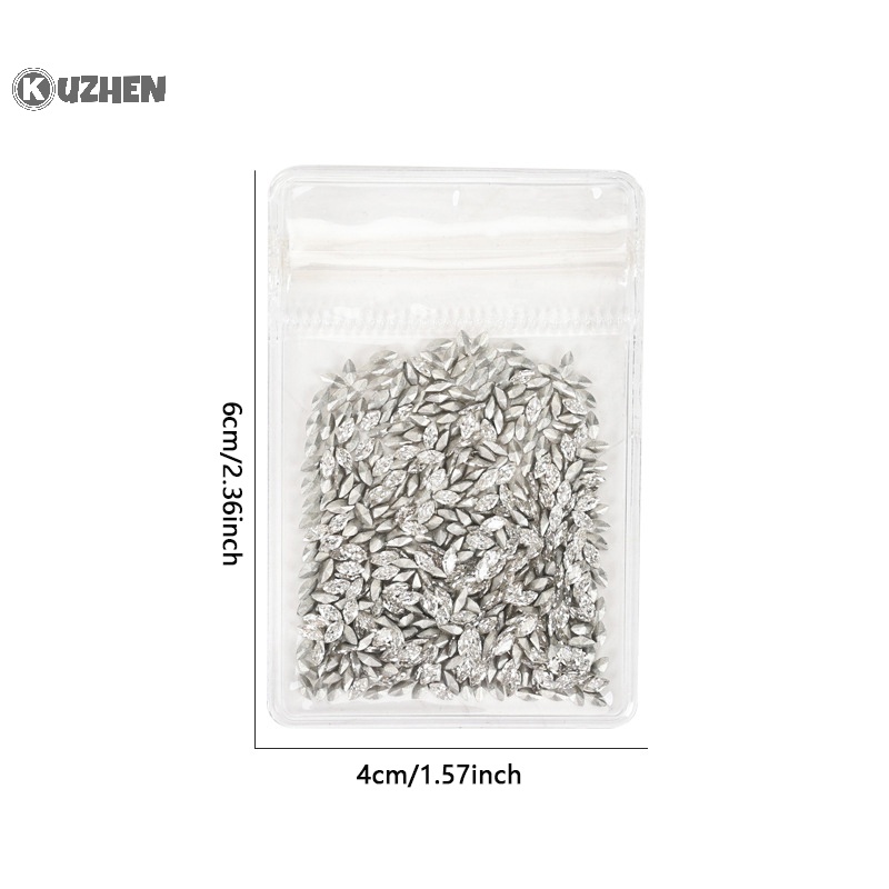 Kuzhen Bộ 50 Viên Đá Pha Lê Kim Cương Pha Lê Giả Pha Lê mini Đáy Phẳng Hỗn Hợp Trang Trí Móng Thủ Công Bán Chạy