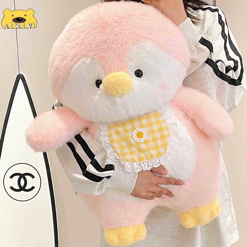 ⚡️Vải Lông Chồn Vàng⚡️Gấu bông chim cánh cụt siêu dễ thương trang trí quà tặng dễ thương - AIXINI