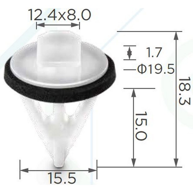 Bộ 50 Đinh Tán Trang Trí Cửa Sau Xe Hơi toyota 76817-121007681712100